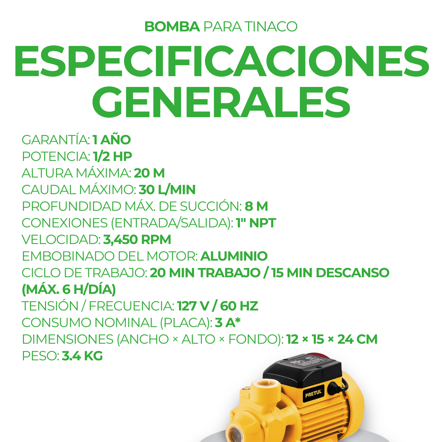 Bomba Truper para Tinaco