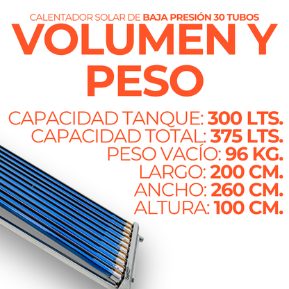 Apartado – Calentador solar Fénix · 30 tubos · $7,099