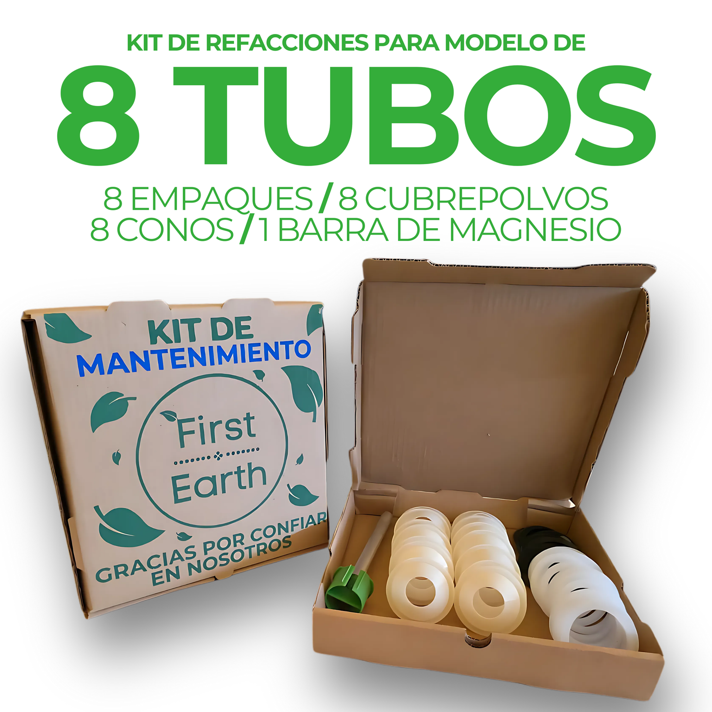 Kit para Mantenimiento First Earth de 08 tubos
