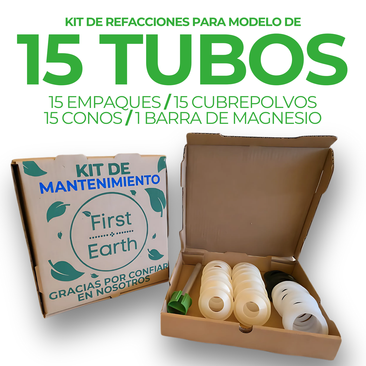 Kit para Mantenimiento First Earth de 15 tubos