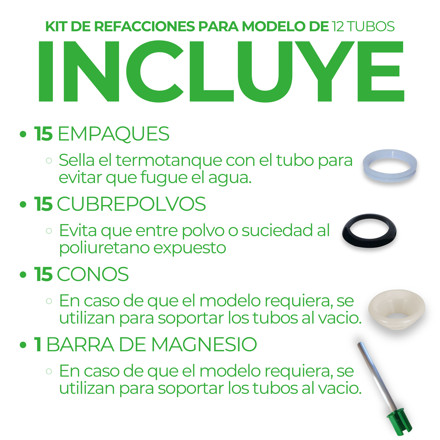 Kit para Mantenimiento First Earth de 15 tubos