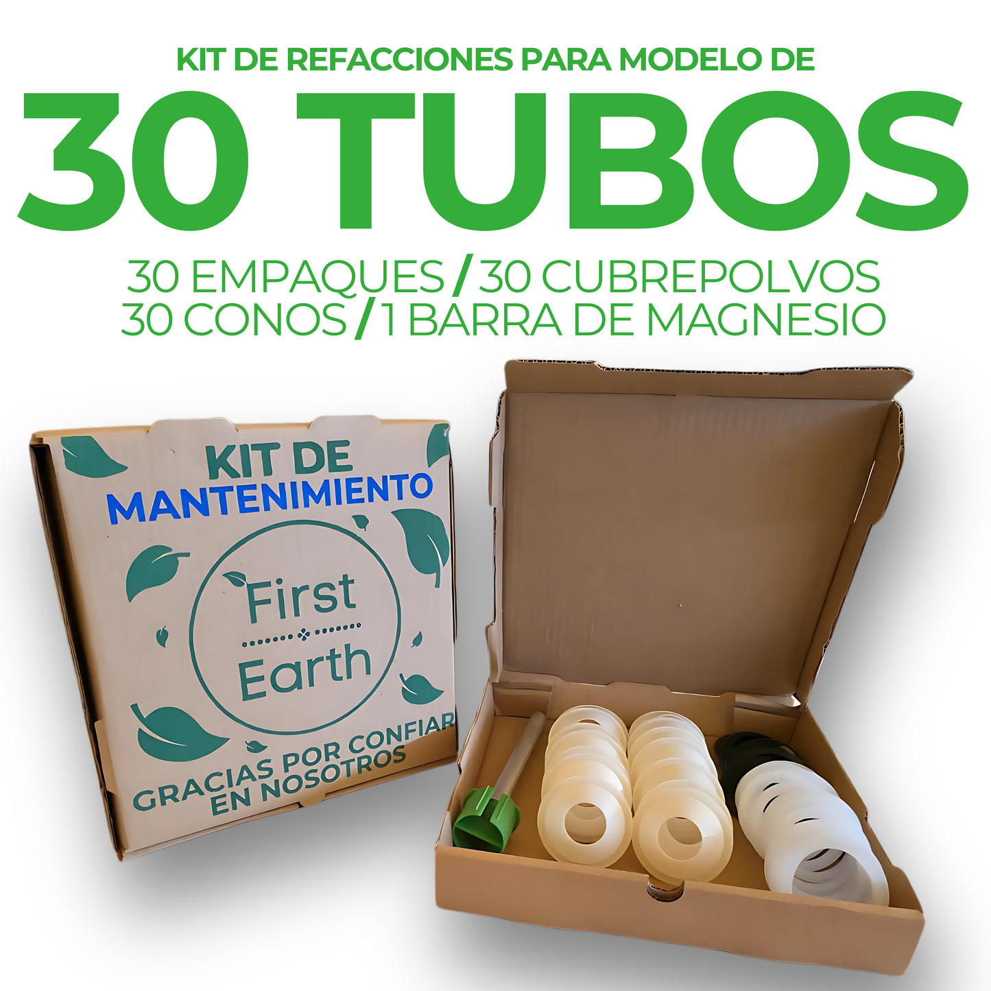 Kit para Mantenimiento First Earth de 30 tubos