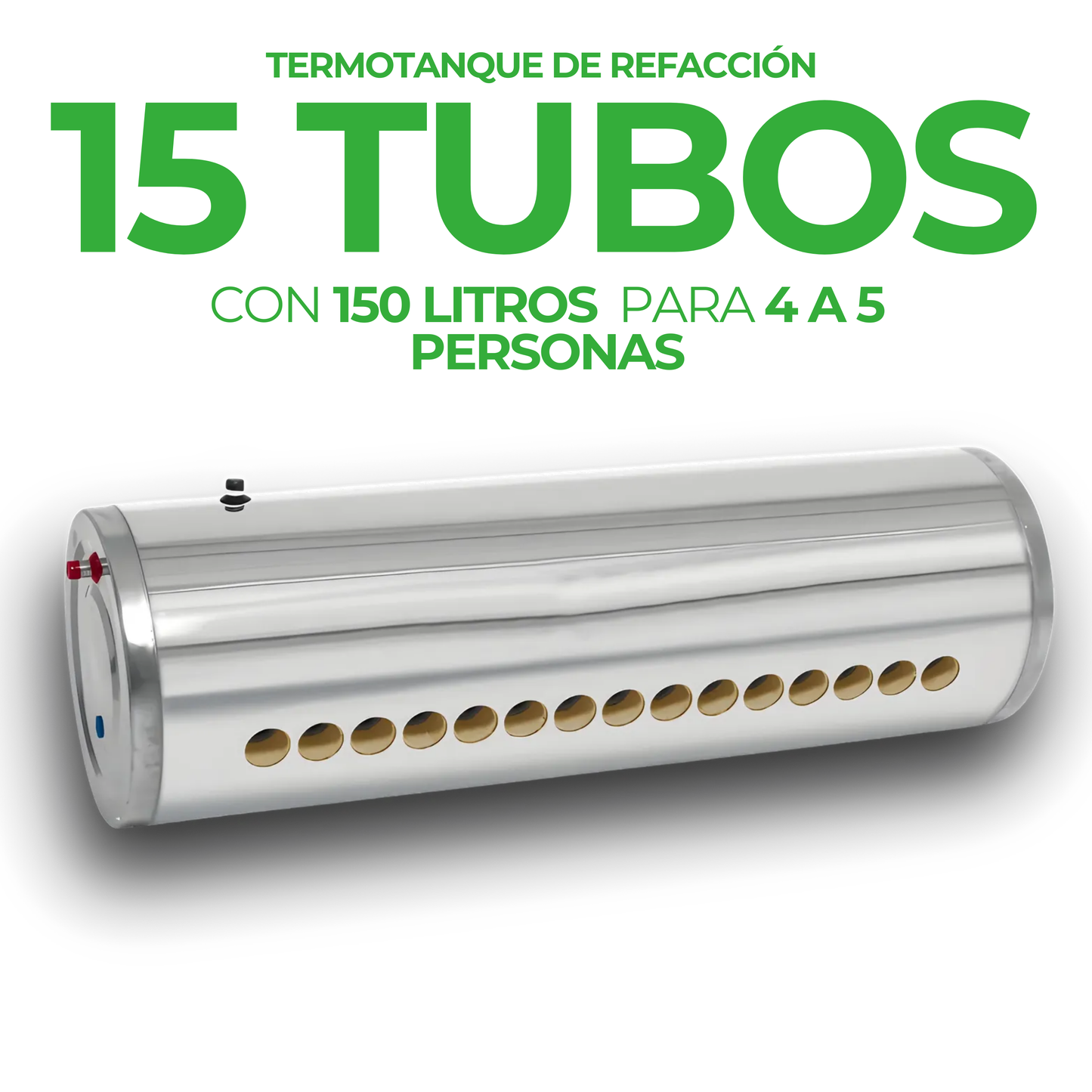 Termotanque de Baja Presión Genérico 150 L (15 tubos)